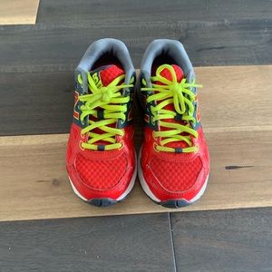Like New Boys Red and Neon Sneakers.